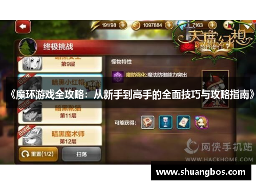 《魔环游戏全攻略：从新手到高手的全面技巧与攻略指南》